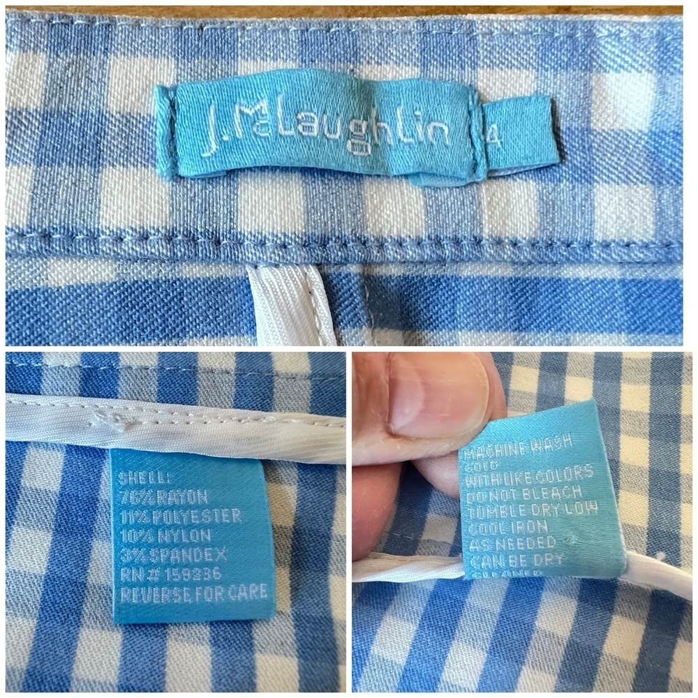J. McLaughlin Light Blue Gingham Blazer - Picture 12 of 12